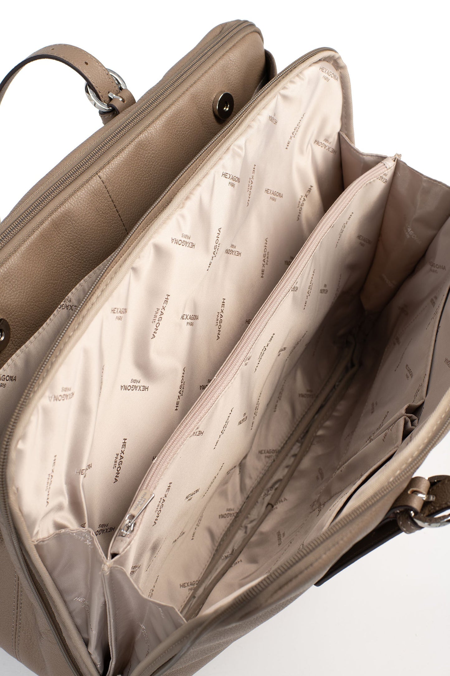 Shoulder bag with 2 handles - 15" & A4 - Leather