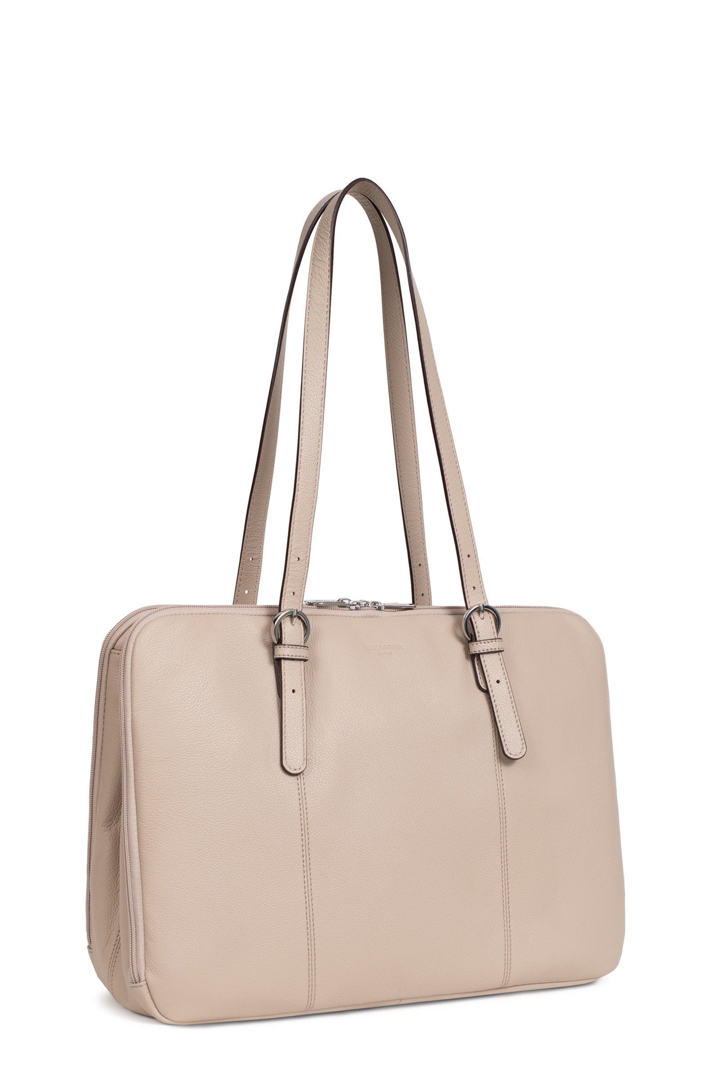 Shoulder bag with 2 handles - 15" & A4 - Leather