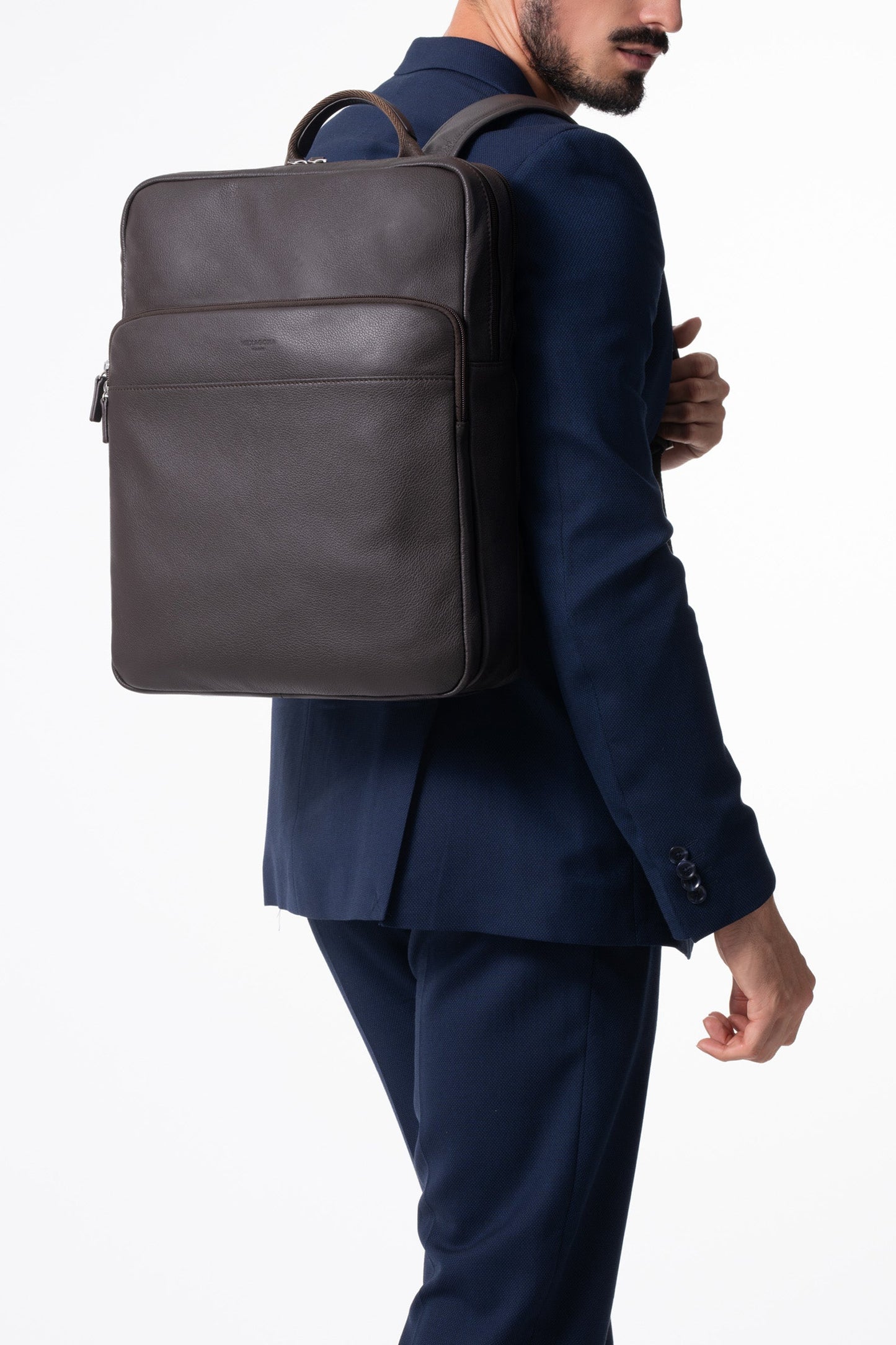 Backpack - 15" & Tablet & A4 - Leather