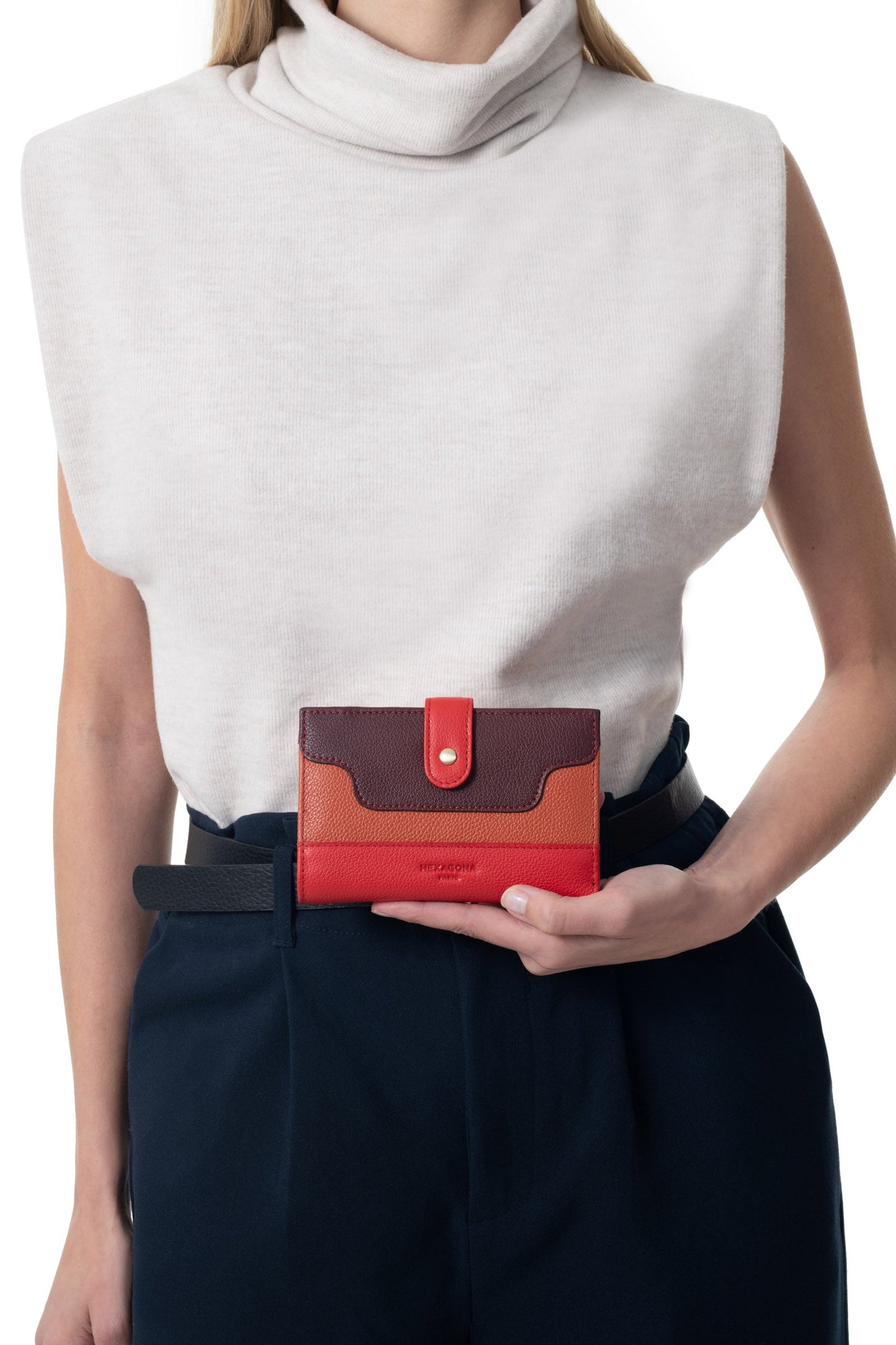 Wallet - 2 flaps - Stop RFID - Leather