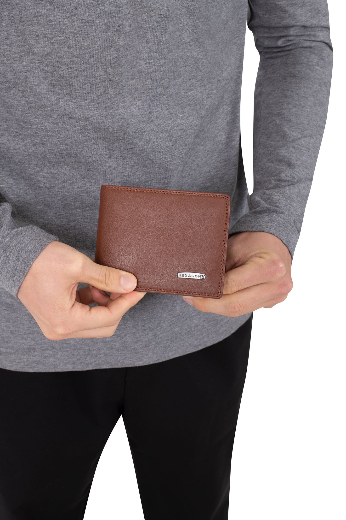 Italian wallet - 2 flaps - RFID blocking - Leather