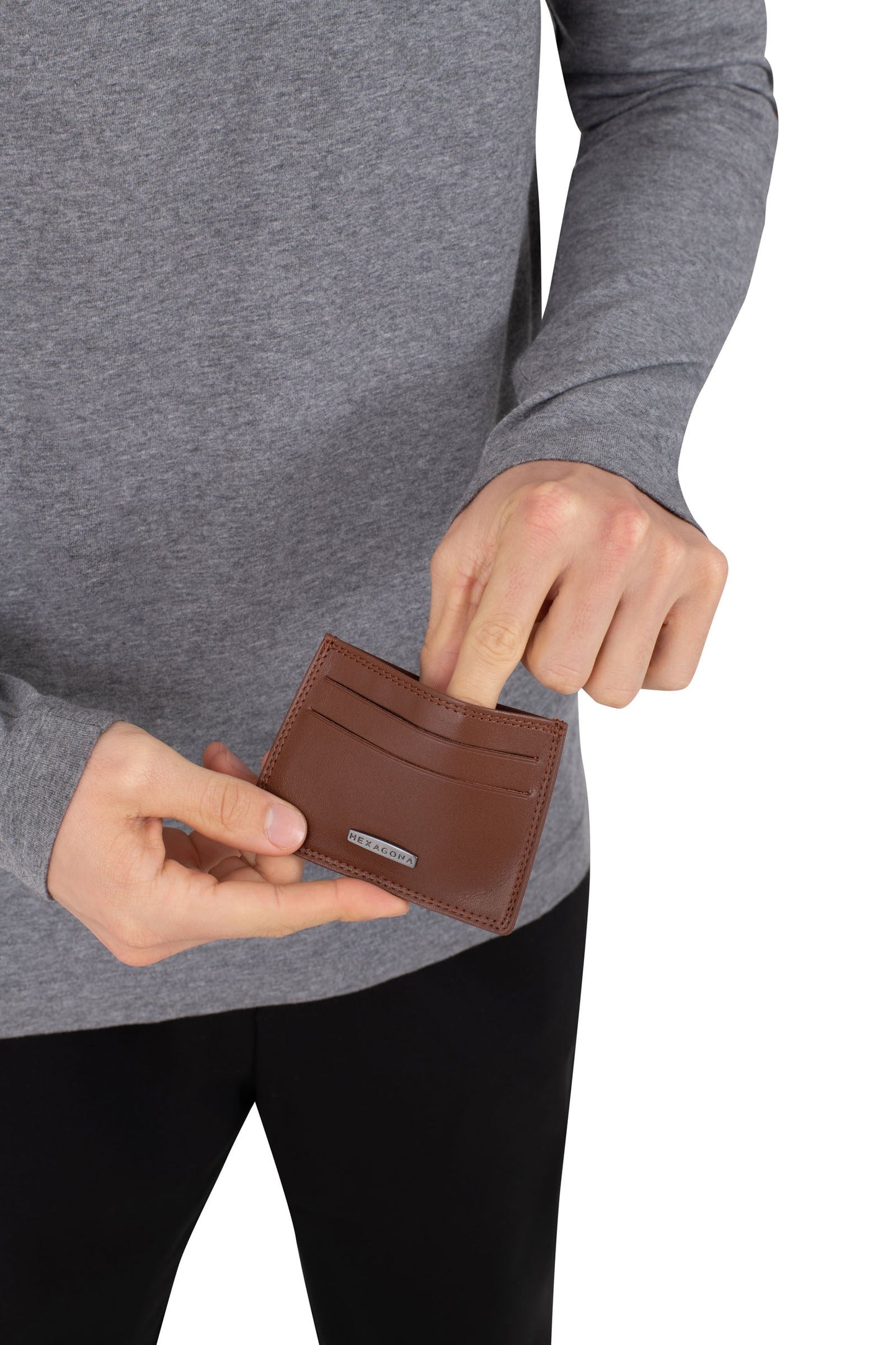 Card holder - Stop RFID - Leather